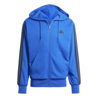 adidas Essentials Three Stripes French Terry Kapuzenjacke Herren - royblu/black