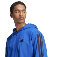 adidas Essentials Three Stripes French Terry Kapuzenjacke Herren - royblu/black