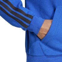 adidas Essentials Three Stripes French Terry Kapuzenjacke Herren - royblu/black