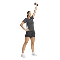 adidas Workout Essentials 3-Stripes T-Shirt Damen - black/white