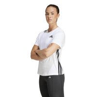 adidas Workout Essentials 3-Stripes T-Shirt Damen - white/black