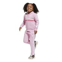 adidas Seasonal Essentials Tiberio 3 Stripes Fleece Trainingsanzug Kinder - trupnk/white/clpink