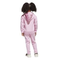 adidas Seasonal Essentials Tiberio 3 Stripes Fleece Trainingsanzug Kinder - trupnk/white/clpink