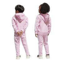 adidas Seasonal Essentials Tiberio 3 Stripes Fleece Trainingsanzug Kinder - trupnk/white/clpink