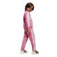adidas Seasonal Essentials Tiberio 3 Stripes Tricot Trainingsanzug Kinder - pnkfus/white/clpink