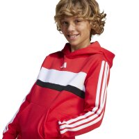 adidas Seasonal Essentials Tiberio 3 Stripes Fleece Hoodie Kinder - purrub/white