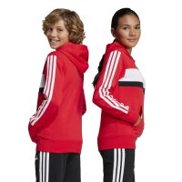 adidas Seasonal Essentials Tiberio 3 Stripes Fleece Hoodie Kinder - purrub/white