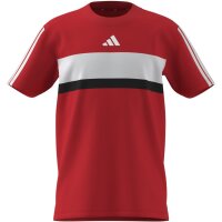 adidas Seasonal Essentials Tiberio 3 Stripes T-Shirt Kinder - purrub/white