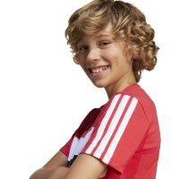 adidas Seasonal Essentials Tiberio 3 Stripes T-Shirt Kinder - purrub/white
