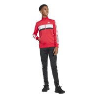 adidas Seasonal Essentials Tiberio 3 Stripes Tricot Trainingsanzug Kinder - purrub/white