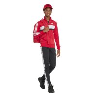 adidas Seasonal Essentials Tiberio 3 Stripes Tricot Trainingsanzug Kinder - purrub/white