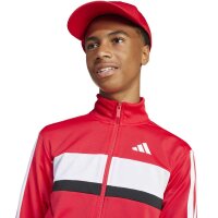 adidas Seasonal Essentials Tiberio 3 Stripes Tricot Trainingsanzug Kinder - purrub/white