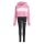 adidas Seasonal Essentials Tiberio 3 Stripes Fleece Leggings Set Trainingsanzug Kinder - pnkfus/white/clpink