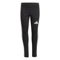 adidas Seasonal Essentials Tiberio 3 Stripes Fleece Leggings Set Trainingsanzug Kinder - black/white/gretwo