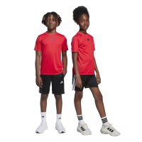adidas Train Essentials 3-Stripes T-Shirt Set Kinder - purrub/black