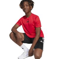 adidas Train Essentials 3-Stripes T-Shirt Set Kinder - purrub/black