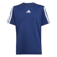 adidas Train Essentials 3-Stripes T-Shirt Kinder - dkblue/white