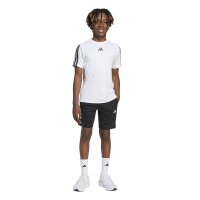 adidas Train Essentials 3-Stripes kurze Hose Kinder - black/white