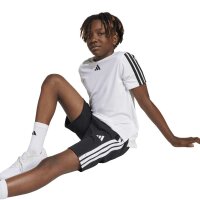 adidas Train Essentials 3-Stripes kurze Hose Kinder - black/white