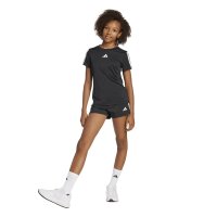 adidas Train Essentials 3-Stripes T-Shirt Kinder - black/white