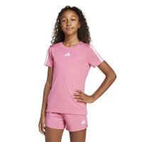 adidas Train Essentials 3-Stripes T-Shirt Kinder - pnkfus/white