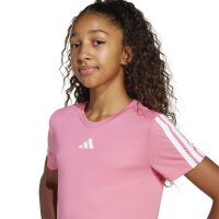 adidas Train Essentials 3-Stripes T-Shirt Kinder - pnkfus/white