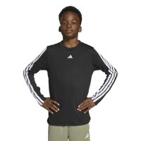adidas TR-ES 3-Stripes langarm Shirt Kinder - black/white