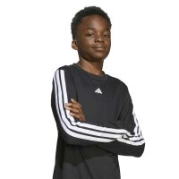 adidas TR-ES 3-Stripes langarm Shirt Kinder - black/white