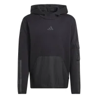 adidas Utility Pack Fleece Hoodie Kinder - black/black