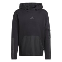 adidas Utility Pack Fleece Hoodie Kinder - black/black