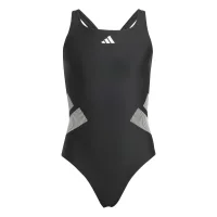 adidas Logo C-Back Badeanzug Kinder - black/white