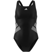 adidas Logo C-Back Badeanzug Kinder - black/white