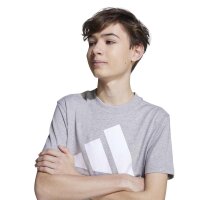 adidas Essentials T-Shirt Kinder - mgreyh/white