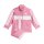 adidas Seasonal Essentials Tiberio 3 Stripes Tricot Trainingsanzug Baby - pnkfus/clpink/white