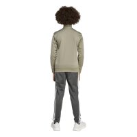 adidas Seasonal Essentials Tiberio 3 Stripes Tricot Trainingsanzug Kinder - silpeb/grey six/metgry/