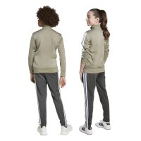adidas Seasonal Essentials Tiberio 3 Stripes Tricot Trainingsanzug Kinder - silpeb/grey six/metgry/