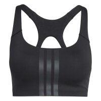 adidas Optimé Workout 3-Stripes Support Sport BH Damen - black/black