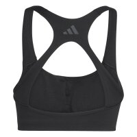 adidas Optimé Workout 3-Stripes Support Sport BH Damen - black/black
