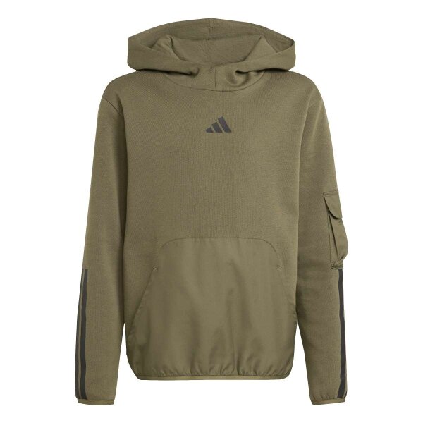 adidas Utility Pack Fleece Hoodie Kinder - olistr/black