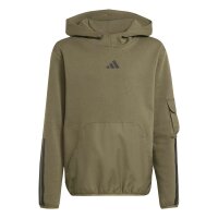 adidas Utility Pack Fleece Hoodie Kinder - olistr/black