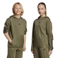 adidas Utility Pack Fleece Hoodie Kinder - olistr/black