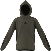 adidas Utility Pack Fleece Hoodie Kinder - olistr/black