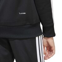 adidas Seasonal Essentials Tiberio 3 Stripes Tricot Trainingsanzug Kinder - black/white/gretwo