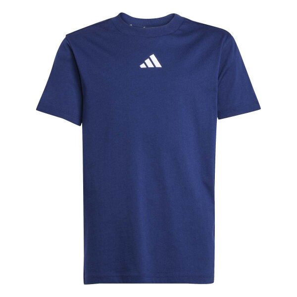 adidas Essentials T-Shirt Kinder - dkblue/white