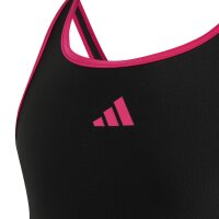 adidas Racer Back Dress Badeanzug Kinder - black/shopnk