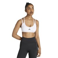 adidas Optimé Workout Strappy Light Support Sport BH Damen - white