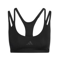 adidas Optimé Workout Strappy Light Support Sport BH Damen - black