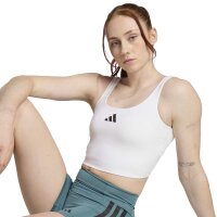 adidas Optime Workout Twist Light Support Bra Tanktop Damen - white
