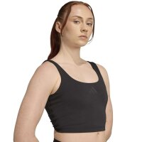 adidas Optime Workout Twist Light Support Bra Tanktop Damen - black