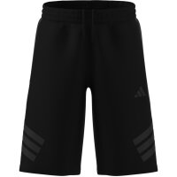 adidas Sport Icons 3 Stripes Long kurze Hose Kinder - black/black
